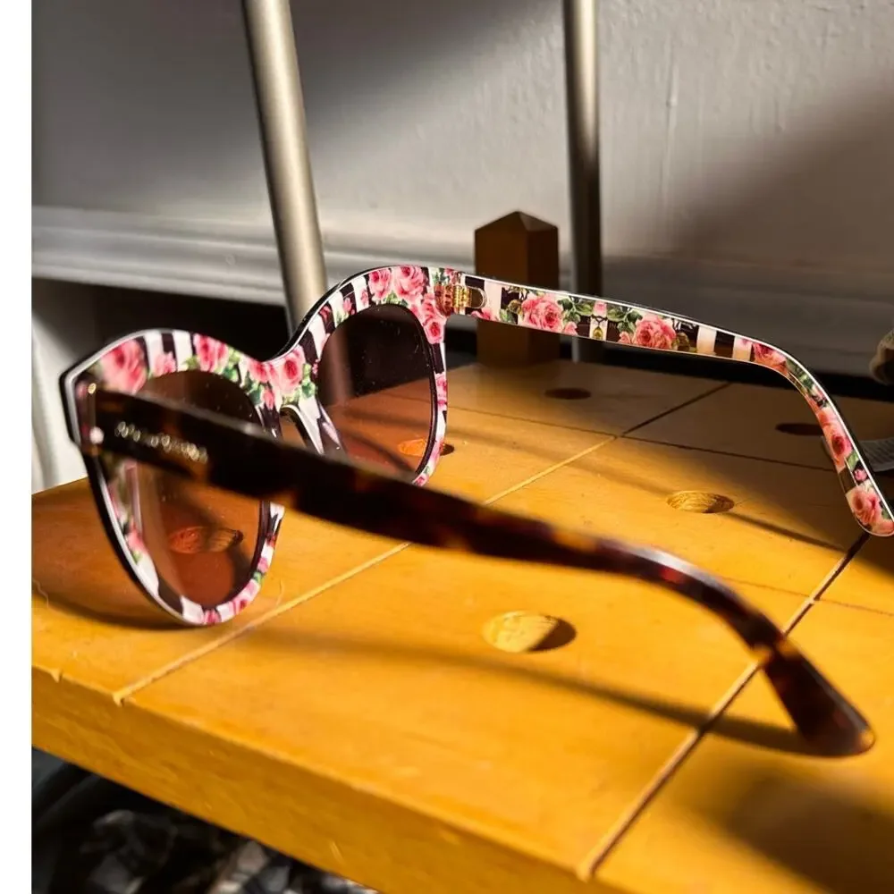 Dolce & Gabbana Sunglasses Women's Cat Eye DG4311 31667E Havana on Print Rose